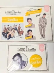 新品未開封　Snow Man 岩本照 1st Anniversary 缶バッジセット&ステッカー 2点セット