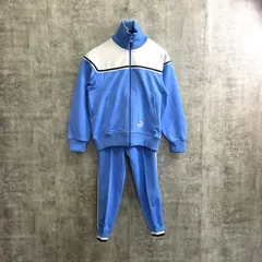 【k-120】PUMA EXTRA セットアップ ジャージ 上下セット ブルー トラックジャケット パンツ レトロ スポーツ 古着 日本製