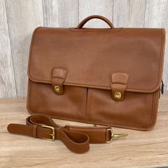 COACH コーチ カーフレザー ダブルターンロック ビジネス ブリーフ