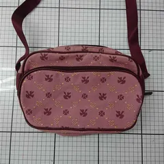 ◇ Θ ミッシェルクラン MICHEL KLEIN モノグラム柄 ショルダーバッグ ピンク系 レディース E  【1602040009532】