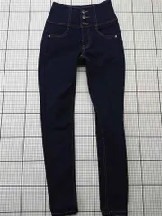 ◇ Θ ヘザー Heather ISKOエクストレッチデニム ハイウエストスキニーパンツ XS レディース E  【1602040011047】