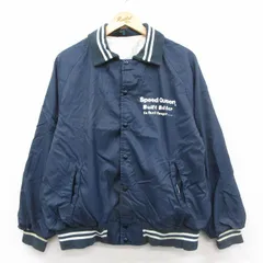 L/古着 チャンピオン champion 長袖 ナイロン ジャケット メンズ 70年代 70s ランタグ Speed Queen ラグラン  26jan10