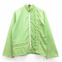 S/古着 シアーズ 長袖 ナイロン ジャケット メンズ 70年代 70s 黄緑 26jan10