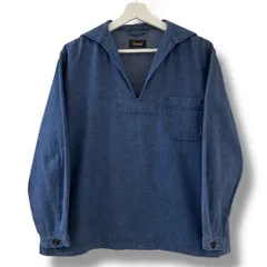 chimala チマラ デニムセーラーカラープルオーバー サイズS インディゴ NO 15-050-450-0055-1-0 made in Japan 日本製 コットン 綿 トップス サイズスリット レディース 春 ゴーゴー古着マルイ北千住店NO.草3430のサムネイル