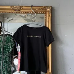 @ BCBG maxazria ビーシービージーマックスアズリア Ｔシャツ 半袖　黒 ブラック BLACK クロ くろ　ロゴ　お呼ばれ　デート　オフィスカジュアル　食事会のサムネイル