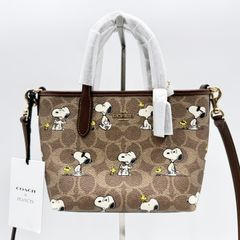 COACH（コーチ）シティ ミニ トート バッグ・シグネチャー キャンバス 