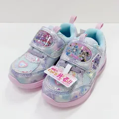 【新品】名探偵プリキュア　キッズ　フラッシュ　スニーカー　3709　パープルのサムネイル
