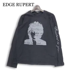 EDGE RUPERT ルパート 通年★ グラフィックプリント ロングスリーブ Tシャツ ロンT カットソー Sz.3 メンズ ブラックのサムネイル
