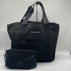 BN7978□2点セットmacpac マックパック ワイマテトートバッグ クレセントポーチM ブラック
