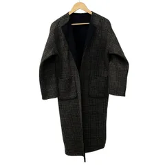 アーバンリサーチドアーズ コート サイズOne F レディース美品  - 黒×ダークグレー×マルチ 長袖/チェック柄/リバーシブル/秋/冬