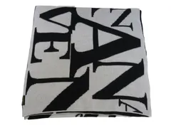 k01251120104　BANANA SEVEN　フリーサイズ　黒×白　　ファッション小物　マフラー　秋冬