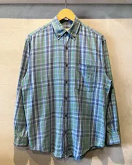 90’s Eddie Bauer-L/S shirt-(size XS)  エディバウアー チェックシャツ 古着長袖シャツ