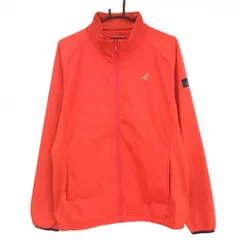【超美品】パラディーゾ ジャケット レッド系 前面総柄地模様 裏微起毛 メンズ LL ゴルフウェア Paradiso