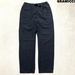 GRAMICCI WOOL G-PANTS ウールイージーパンツ グラミチパンツ ネップツイード ウェビンベルト Lサイズ チャコールグレー グラミチ