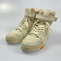 【姫路東店】 中古 LOUIS VUITTON | ルイ・ヴィトン スニーカー LVトレイナーライン GO0129 UK7.5 ホワイト 【135】