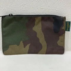 9338　Herve Chapelier　エルベシャプリエ　ポーチ　フラットポーチ　カモフラ　カモフラージュ　迷彩　グリーン　カーキ　オリーブ　ブラウン　小物入れ　雑貨　シンプル　きれいめのサムネイル