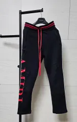 AMIRI エミり ロゴ トラックパンツ ブラック トレーナー パンツ