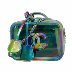 シャネル(Chanel) シャネル ハンドバッグ チェーンショルダー CCフィリグリー パテントレザー ビニール マルチカラー  2wayバッグレディース P2376958