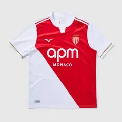 【送料無料・匿名配送】ミズノ ASモナコ ユニフォーム 24/25 ホーム 赤 タンゴレッド 白 南野拓実 ポグバ 練習着 新品 正規品 日本未発売