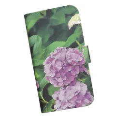 手帳型 スマホケース 花 紫陽花 花びら かわいい 621