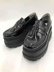 未使用品■GRL グレイル 厚底 エナメル ローファー シューズ size24.0/黒 ■■ レディース