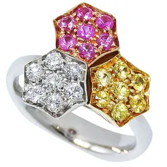 CHIMENTO キメント デザイン サファイヤ ダイヤ リング K18WG 750 ホワイトゴールド サファイア 0.34ct ダイヤモンド 0.25ct 9号 指輪 アクセサリー レディース 送料無料 241100096400 ★