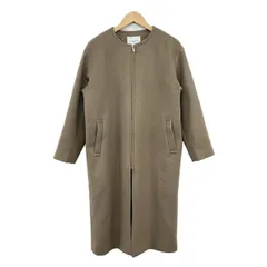 URBAN RESEARCH DOORS(アーバンリサーチドアーズ) コート サイズOne F レディース - ベージュ 長袖/ジップアップ/ロング丈/冬/秋