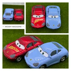 【新品】カーズ　ミニカー　サリー青、赤　2点セット
