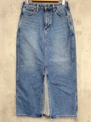 Wrangler ラングラー WL1650 スリット デニム スカート sizeXS/青 ■■ レディース