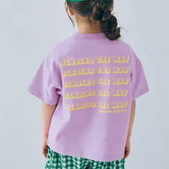 《新品》シンプルロゴPT半袖Tシャツ 120㎝ p.premier パープル 子供服 P207025