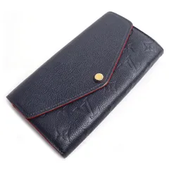 LOUIS VUITTON ルイ・ヴィトン ポルトフォイユ サラ 長財布 モノグラム アンプラント マリーヌ/ルージュ M62125 CA3260 レディース 中古