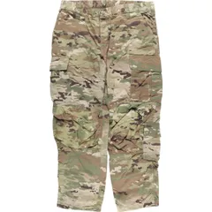 古着 米軍実品 迷彩柄 マルチカムカモ リップストップ ミリタリー カーゴパンツ コンバットパンツ USA製 LARGE-SHORT/eaa616345
