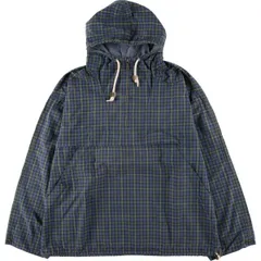 古着 80~90年代 ランズエンド LANDS'END チェック柄 コットンパーカー アノラックパーカー メンズXL相当 ヴィンテージ/eaa616838