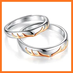 【新品】 Rockyuリング フリーサイズ メンズ 18k シルバー925 鹿の角 カップル風 ペアリング ハワイアン 結婚指輪 婚約指輪 シルバー フリー サイズ調節可能 おしゃれ 人気アクセサリー 個別販売