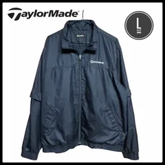 TaylorMade テーラーメイド ゴルフ 2WAY 袖口デタッチャブル 中綿 ジャケット ウインドブレーカー L 黒 高機能