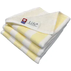 今治タオル タオルハンカチ 3枚セット メンズガーゼ イエロー 約25×25cm 綿100% 吸水 ガーゼ地 速乾 軽量 新品 未使用 まとめ買い