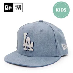 ニューエラ【ＮＥＷ ＥＲＡ】キッズ Youth 9FIFTY Denim ロサンゼルス・ドジャース ネイビー デニム 52 - 55.8cm 6～15歳 身長130～160cm 子供 キャップ 帽子 ユース スナップバック
