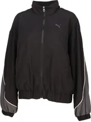 プーマ PUMA COREHERITAGE メッシュ ラインド ウーブン JKT ジャケット アウター ジャンパー ジャージ レディース 女性 大人 ジム フィットネス 撥水  690171 01 PUMABLACK