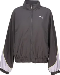 プーマ PUMA COREHERITAGE メッシュ ラインド ウーブン JKT ジャケット アウター ジャンパー ジャージ レディース 女性 大人 ジム フィットネス 撥水  690171 44 DUSKYGRAY
