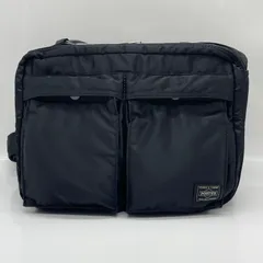 BN7993● PORTER  TANKER ポーター タンカー  SLING BAG W zip(L) 622-08633 ショルダーバッグ ブラック 美品