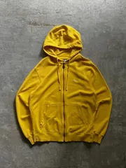 NIKE ナイキ スモールスウッシュ 刺繍 フルジップ パーカー イエロー L