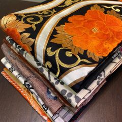 まとめ売り】正絹大島紬7枚 リメイク素材 ハンドメイド向け - メルカリ