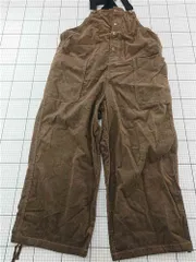 ◇ Θ ニコアンド niko and... SZ06L04K0 コーデュロイ オーバーオール ブラウン系 Mサイズ レディース E  【1602040014086】