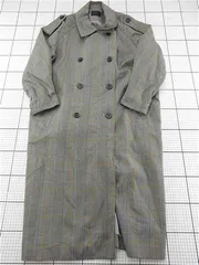 ◇ ⊇ ケービーエフ KBF KB94-27J010 グレンチェック柄トレンチコート レディース E  【1602040014222】