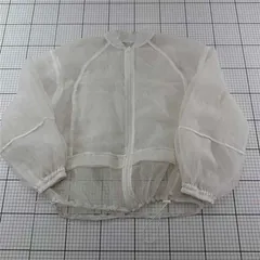 ◇ ⊂ ジーナシス JEANASIS JS071626MC シアーブルゾン ホワイト系 レディース E  【1602040014574】