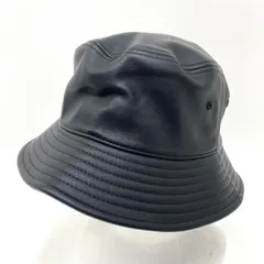 未使用】newhattan ニューハッタン PUレザー バケットハット 帽子 サイズL/XL