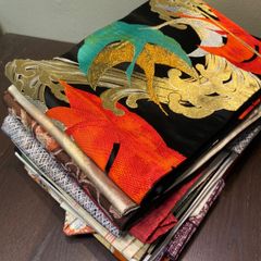 まとめ売り】正絹大島紬7枚 リメイク素材 ハンドメイド向け - メルカリ