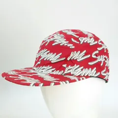 Supreme シュプリーム 19SS Signature Script Logo Camp Cap キャップ 帽子 ワンサイズ ※中古