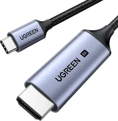 UGREEN USB Type C HDMI 変換ケーブル 【8K@60Hz /4K@240Hz/単方向通信/DP Altモードを含むUSB-Cのみ対応】48Gbps高速転送 Macbook Pro/Air/iPad Pro/Surface Go/Chrome