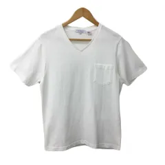 ユナイテッドアローズ A DAY IN THE LIFE UNITED ARROWS Tシャツ カットソー プルオーバー Vネック 無地 半袖 M 白 ホワイト